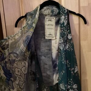 Vintage Concept Flowy Butterfly Vest.